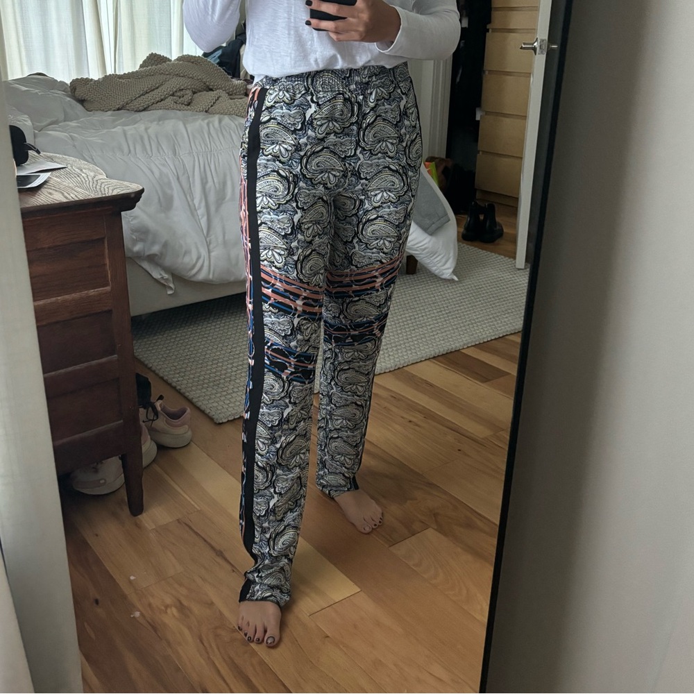 BCBGMAXAZRIA High Rise Silky Pants